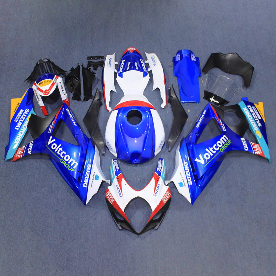 スズキ GSXR1000 2007-2008 K7用 インジェクションフェアリングキット ボディワーク プラスチック ABS