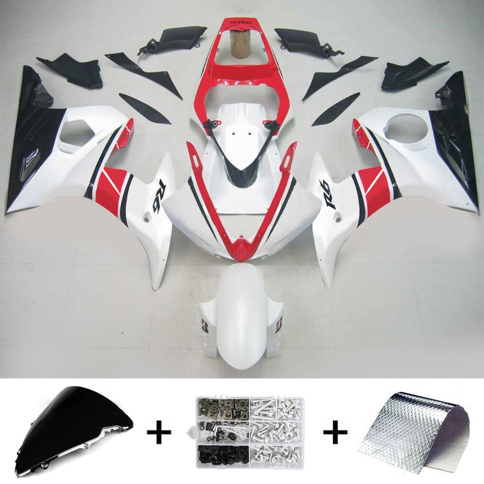 2003-2004 ヤマハ YZF 600 R6 2006-2009 R6S Amotopart インジェクションフェアリングキット ボディワーク プラスチック ABS #131