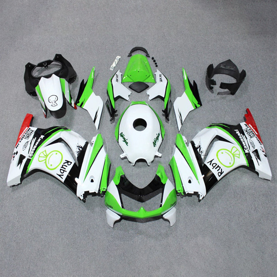 インジェクションフェアリングキット ボディワーク プラスチック ABS カワサキ EX250 Ninja250R 2008-2012 に適合