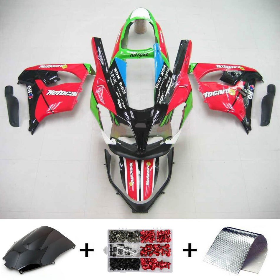 2000-2001 カワサキ ZX9R Amotopart インジェクションフェアリングキット ボディワーク プラスチック ABS #111