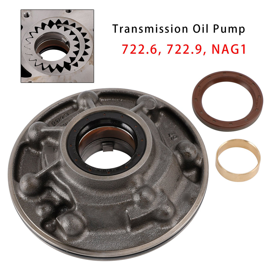 1997年以降 メルセデス 722.6 (5速) 2004年以降 722.9 (7速) トランスミッションオイルポンプボディ＆ギア NAG1