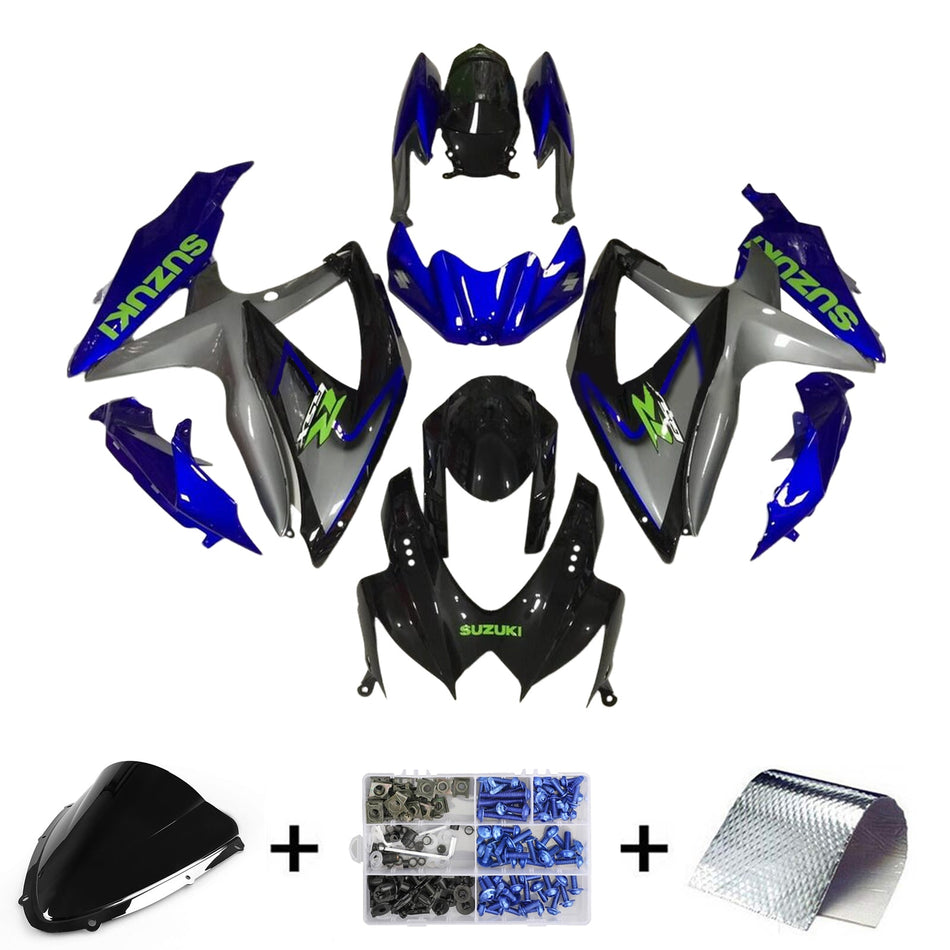 2008-2010 スズキ GSXR 600/750 K8 インジェクションフェアリングキット ボディワーク プラスチック ABS