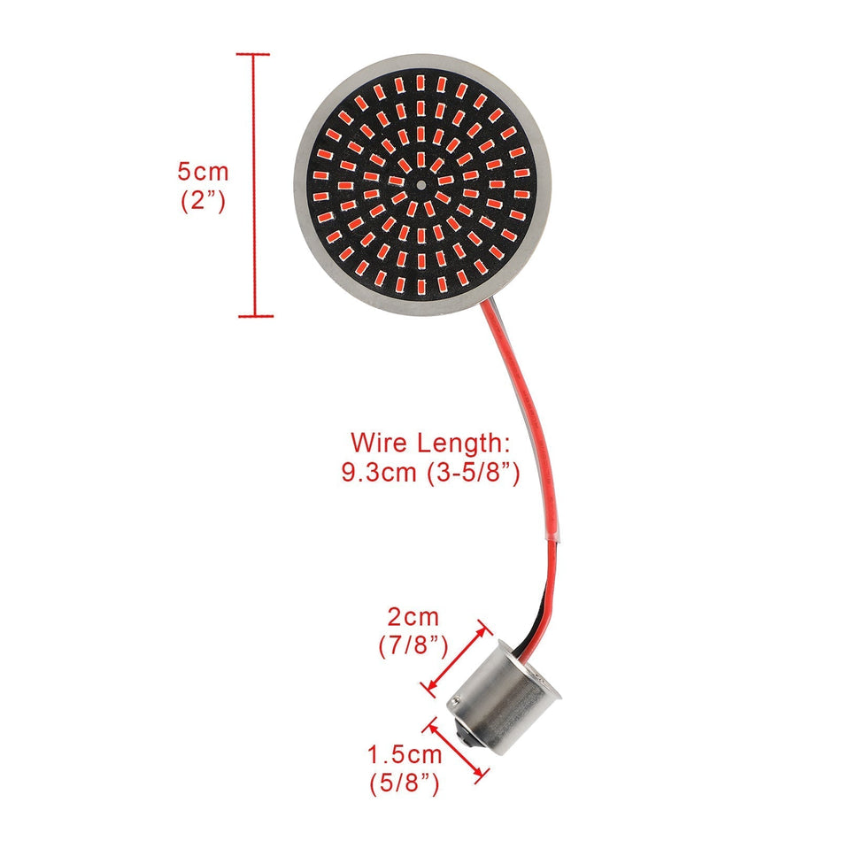 1156 LED ターンシグナルライトインサートランプ ソフテイル ツーリング ダイナ スポーツスターに適合