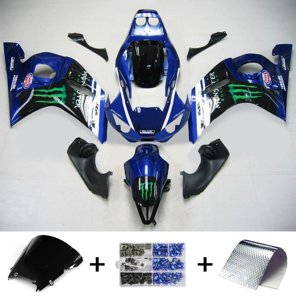 1998-2002 ヤマハ YZF 600 R6 インジェクションフェアリングキット ボディワーク プラスチック ABS #130