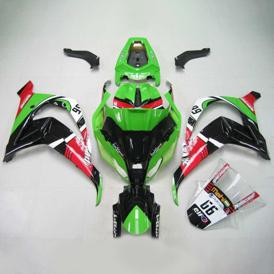 2011-2015 カワサキ ZX10R Amotopart インジェクションフェアリングキット ボディワーク プラスチック ABS #107