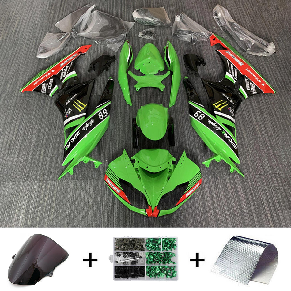 2009-2012 カワサキ ZX6R 636 フェアリングキット ボディワーク プラスチック ABS