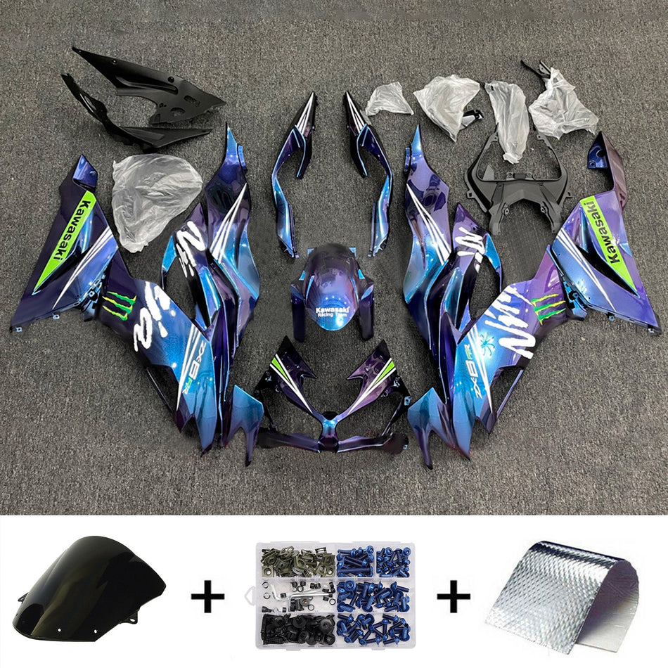 インジェクションフェアリングキット ボディワーク プラスチック ABS カワサキ ZX6R 2019-2023 に適合