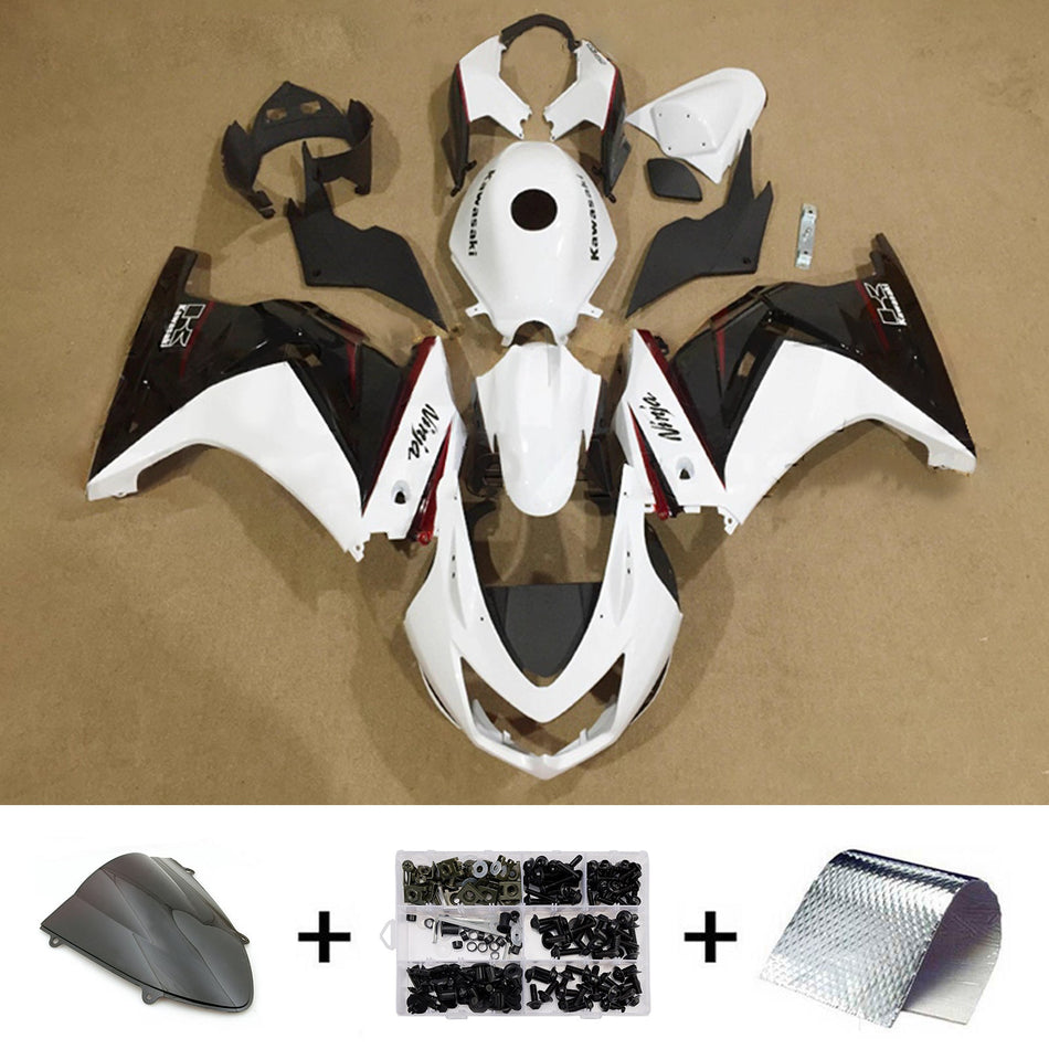 インジェクションフェアリングキット ボディワーク プラスチック ABS カワサキ EX250 Ninja250R 2008-2012 に適合