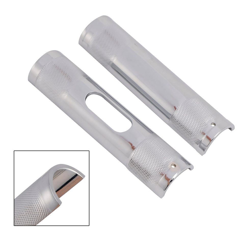 1-1.25インチ径ライジングハンドルバーアダプター クローム Dyna Road Glide Road Kingw用