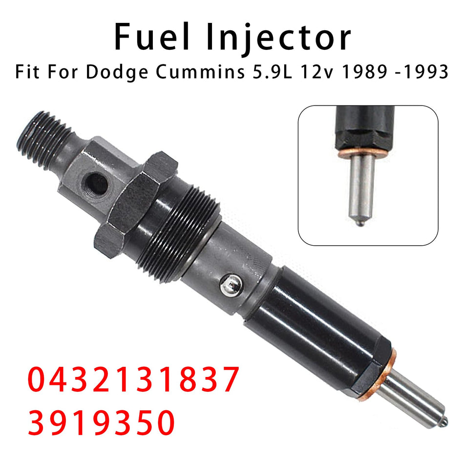 ダッジ D250 D350 カミンズ 89-93 5.9L 12V 0432131837 3919350 燃料インジェクター 1個