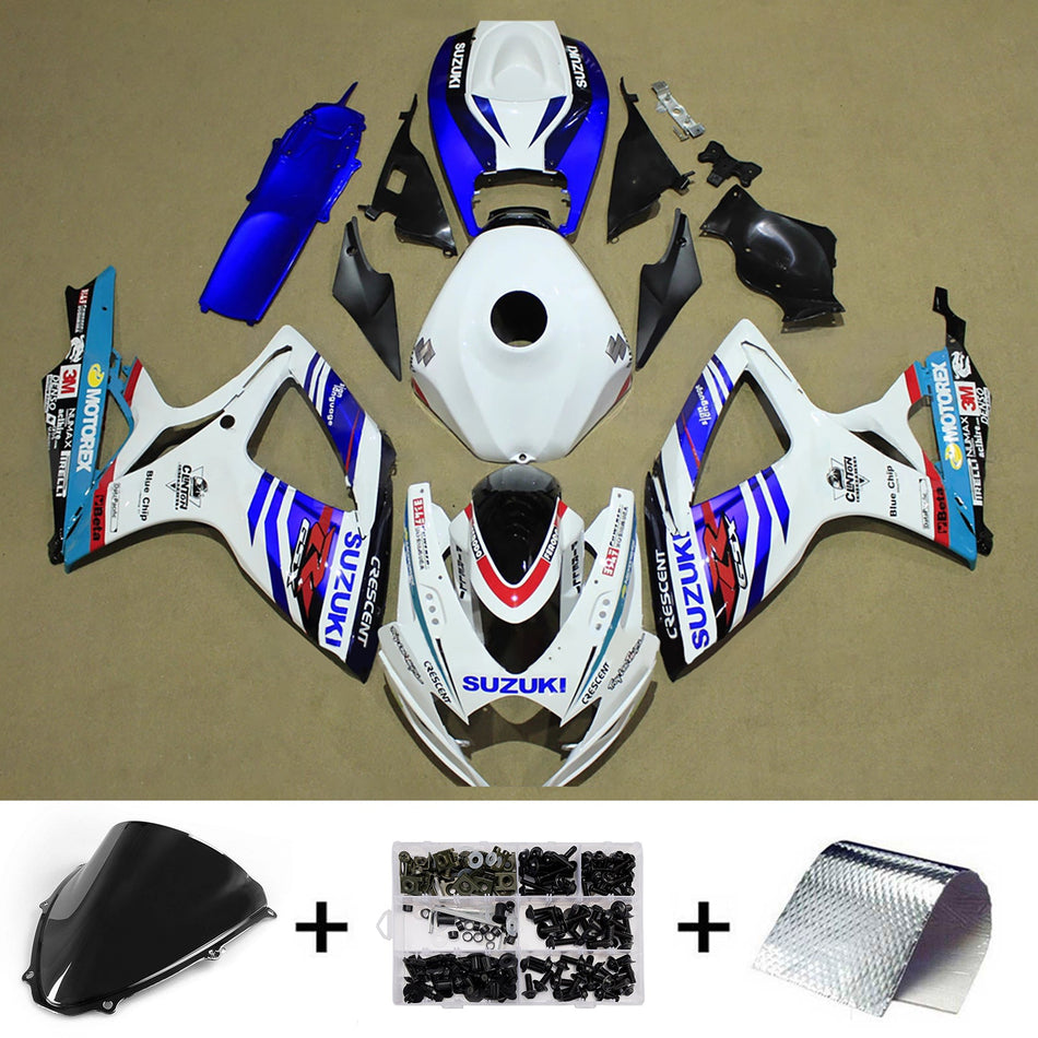スズキ GSXR 600/750 2006-2007 K6 用 インジェクションフェアリングキット ボディワーク プラスチック ABS