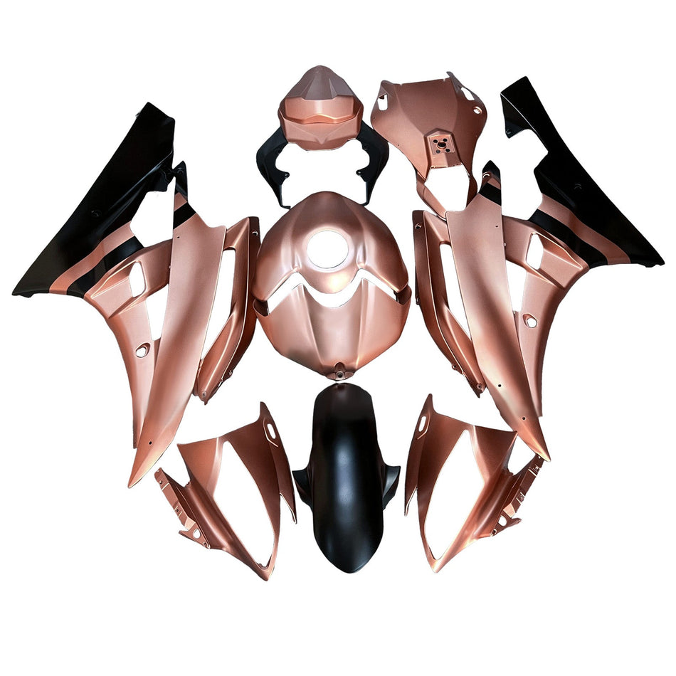 インジェクションフェアリングキット ボディワーク プラスチック ABS ヤマハ YZFR6 YZF-R6 2006-2007用