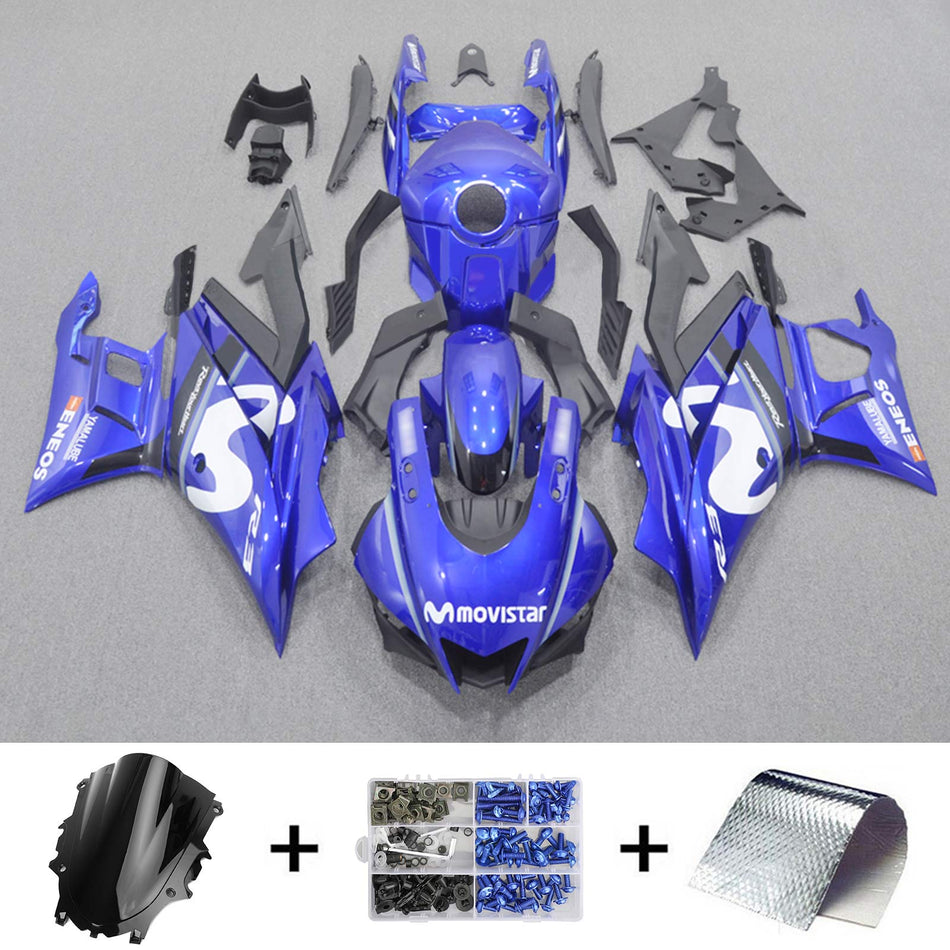 2019-2021 ヤマハ YZF-R3 R25 Amotopart インジェクションフェアリングキット ボディワーク プラスチック ABS #109