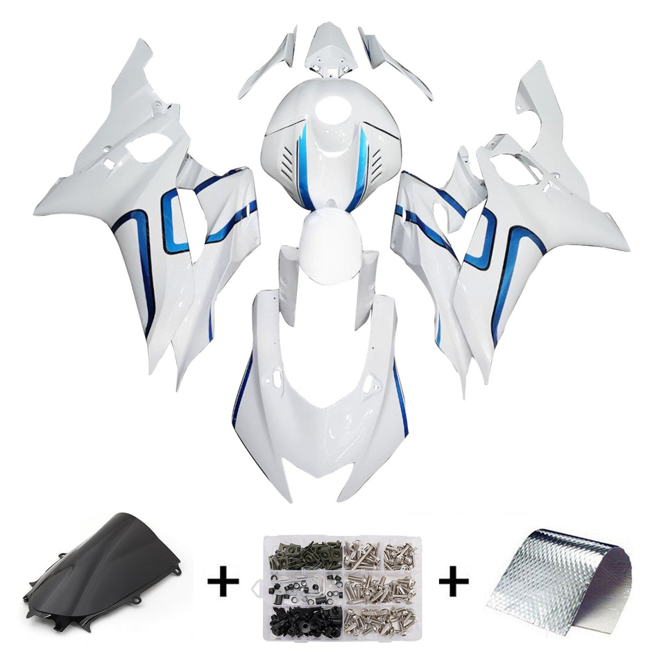 インジェクションフェアリングキット ボディワーク プラスチック ABS ヤマハ YZF-R6 2017-2023 に適合