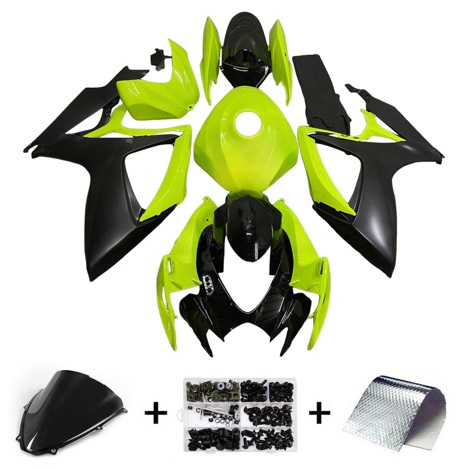 スズキ GSXR 600/750 2006-2007 K6 用 インジェクションフェアリングキット ボディワーク プラスチック ABS