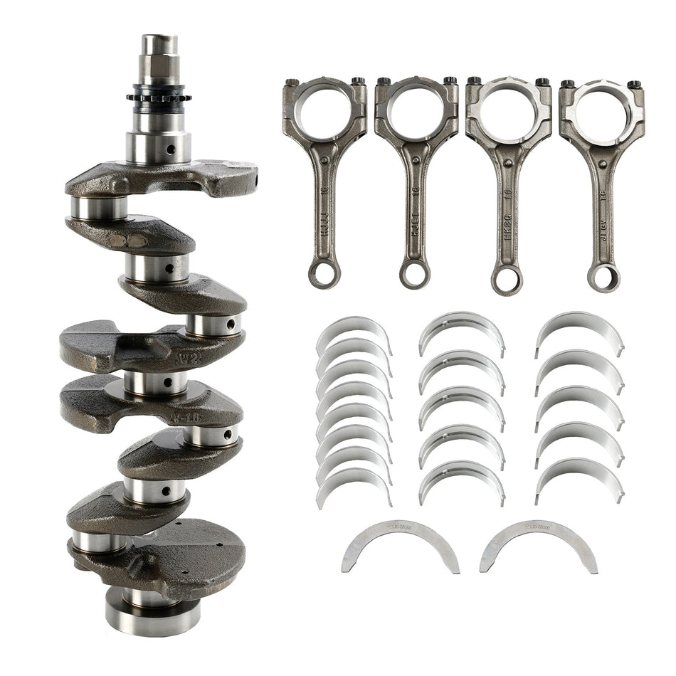 2016 ヒュンダイ ヴェロスター SE ハッチバック 3ドア G4FD クランクシャフト &amp; ロッド &amp; ベアリング 209102BB03