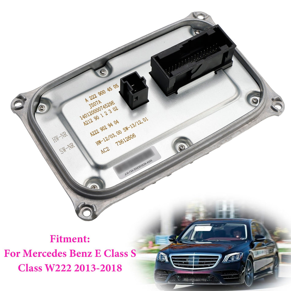 2013-2018 メルセデス・ベンツ Eクラス Sクラス W222 ヘッドライトバラストコントロールモジュール A2129004505