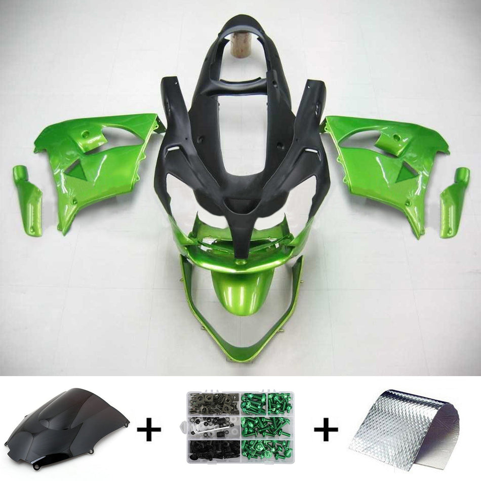 2000-2001 カワサキ ZX9R Amotopart インジェクションフェアリングキット ボディワーク プラスチック ABS #108