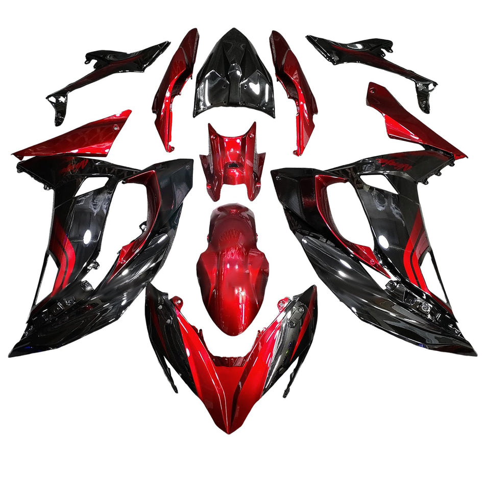 インジェクションフェアリングキット ボディワーク プラスチック ABS カワサキ ER-6F Ninja650R 2017-2019 に適合