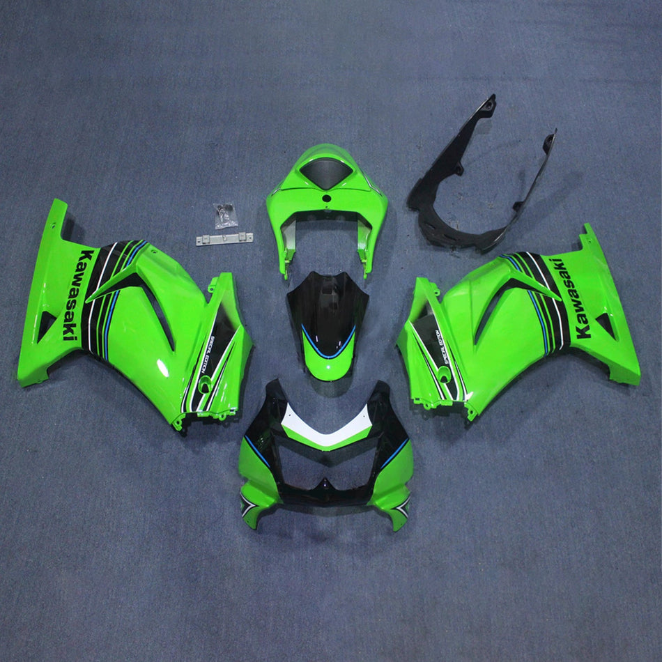 インジェクションフェアリングキット ボディワーク プラスチック ABS カワサキ EX250 Ninja250R 2008-2012 に適合