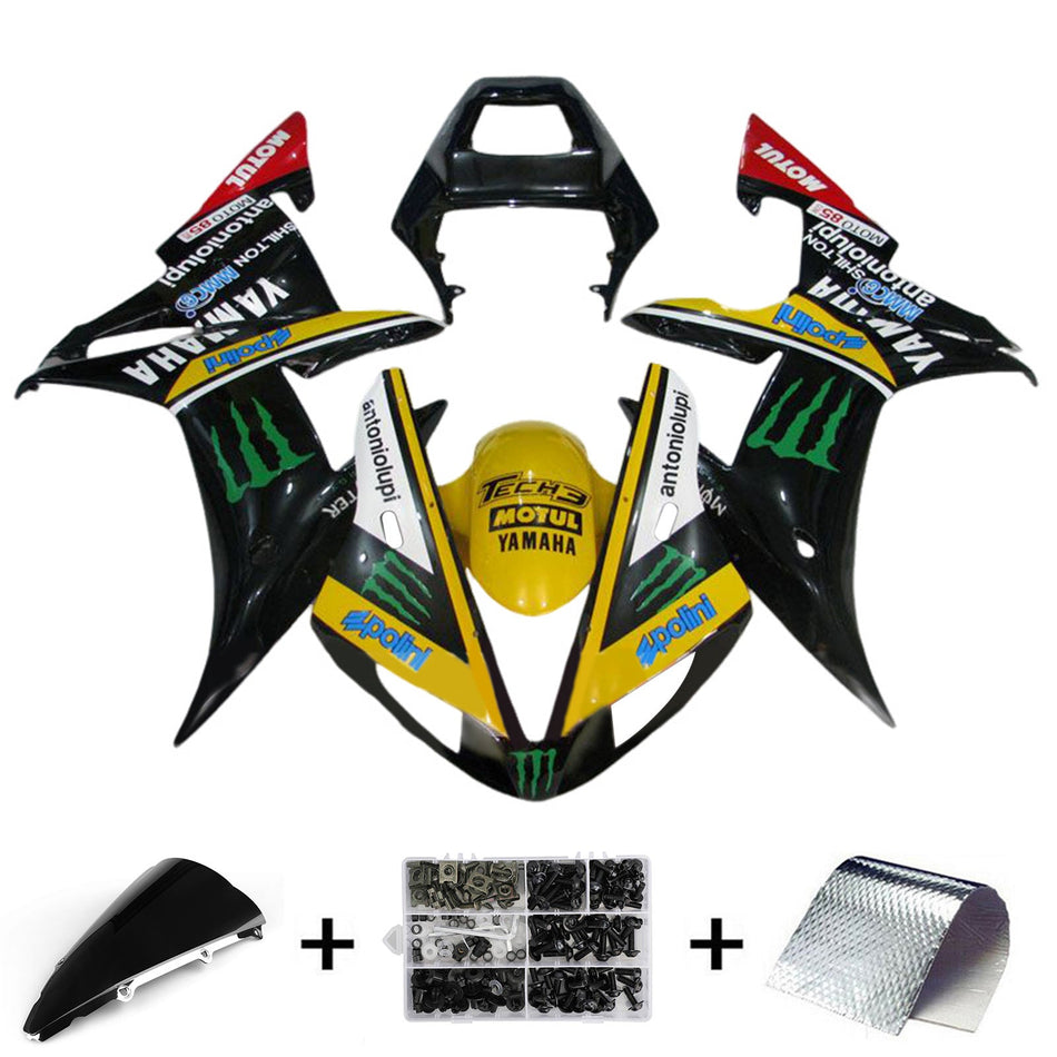 2002-2003 ヤマハ YZF 1000 R1 インジェクションフェアリングキット ボディワーク プラスチック ABS