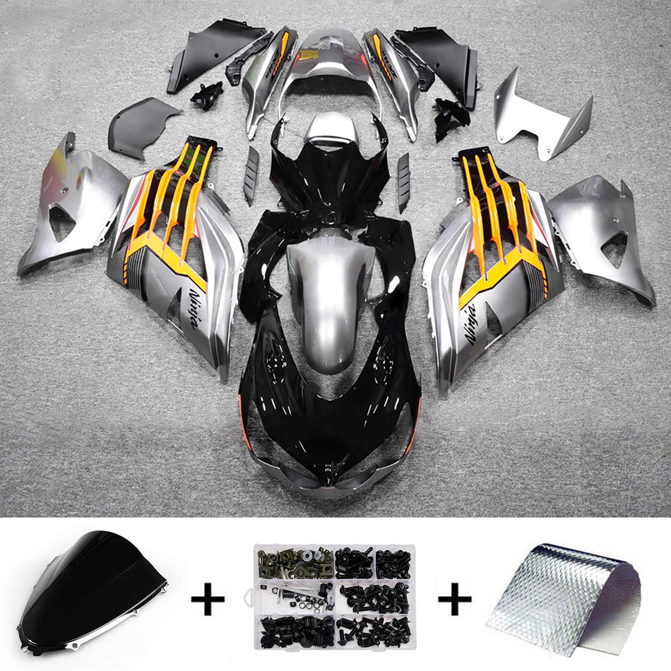 インジェクションフェアリングキット ボディワーク Kawasaki ZX14R ZZR1400 2012-2025 に適合