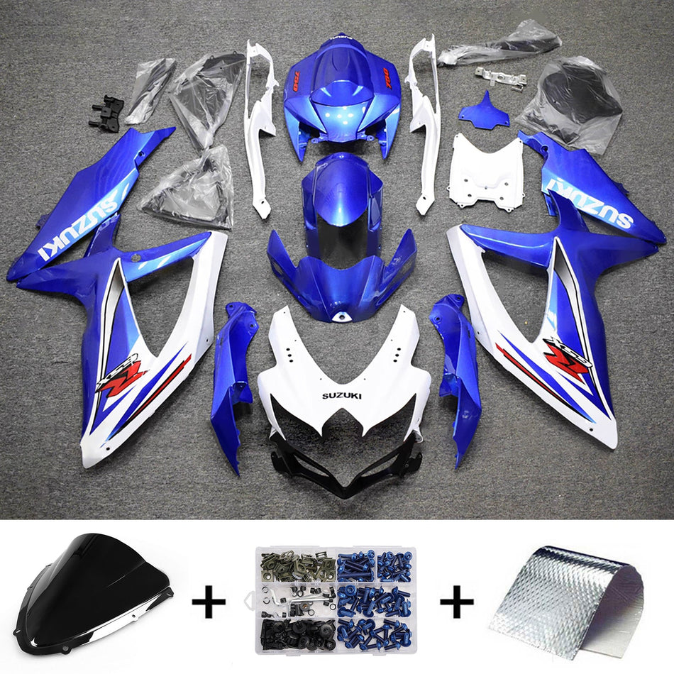 スズキ GSXR 600/750 2008-2010 K8 用 インジェクションフェアリングキット ボディワーク プラスチック ABS