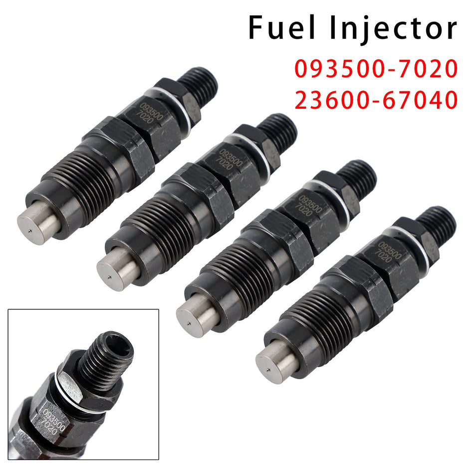ハイラックスサーフプラド1KZ-TE 3.0L用燃料インジェクター4個 093500-7020 23600-67040
