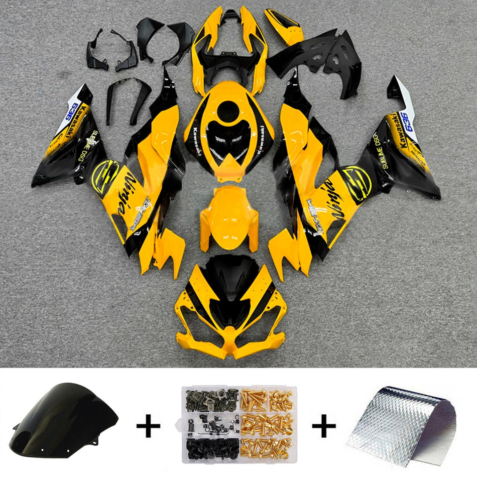インジェクションフェアリングキット ボディワーク プラスチック ABS カワサキ ZX6R 2019-2023 に適合