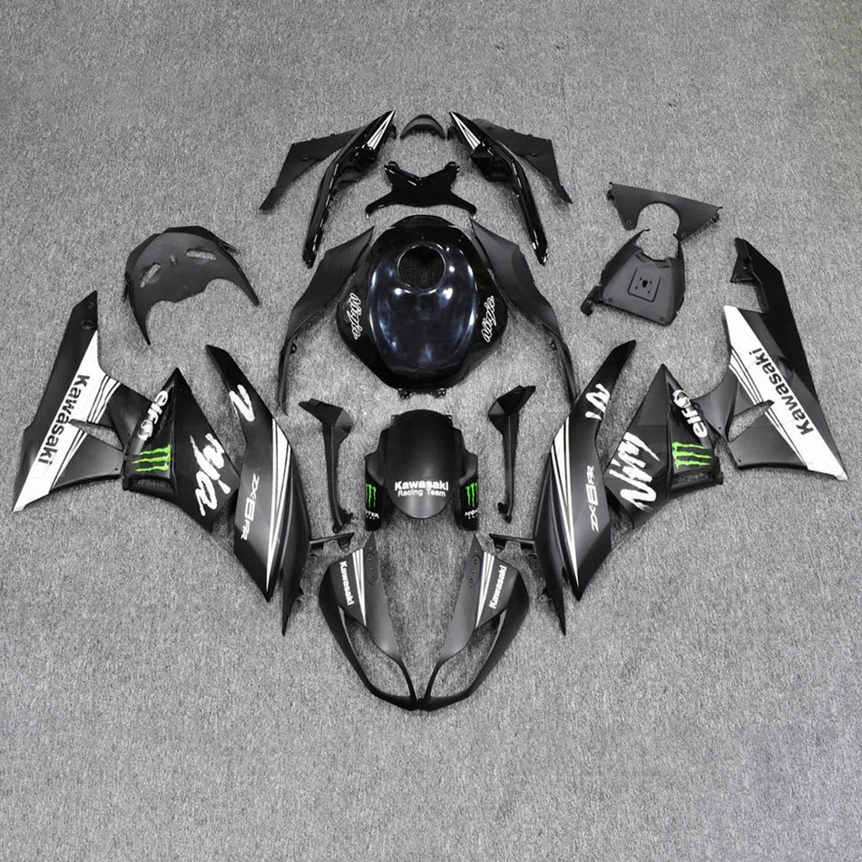 インジェクションフェアリングキット ボディワーク プラスチック ABS カワサキ ZX6R 636 2009-2012 に適合