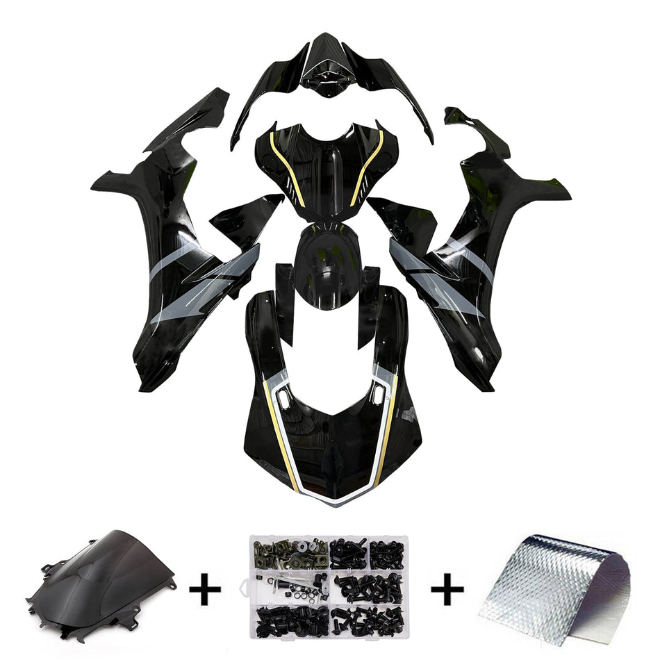 インジェクションフェアリングキット ボディワーク プラスチック ABS ヤマハ YZFR1 YZF-R1 2015-2019用