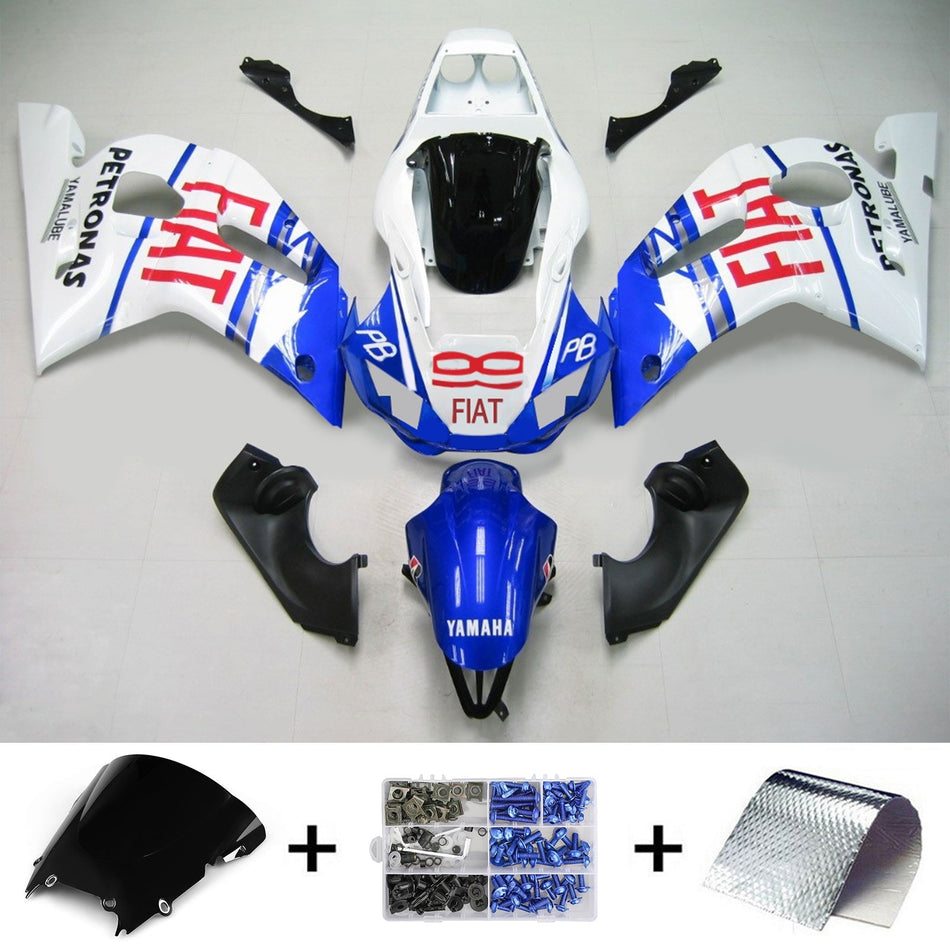 1998-2002 ヤマハ YZF 600 R6 インジェクションフェアリングキット ボディワーク プラスチック ABS #125