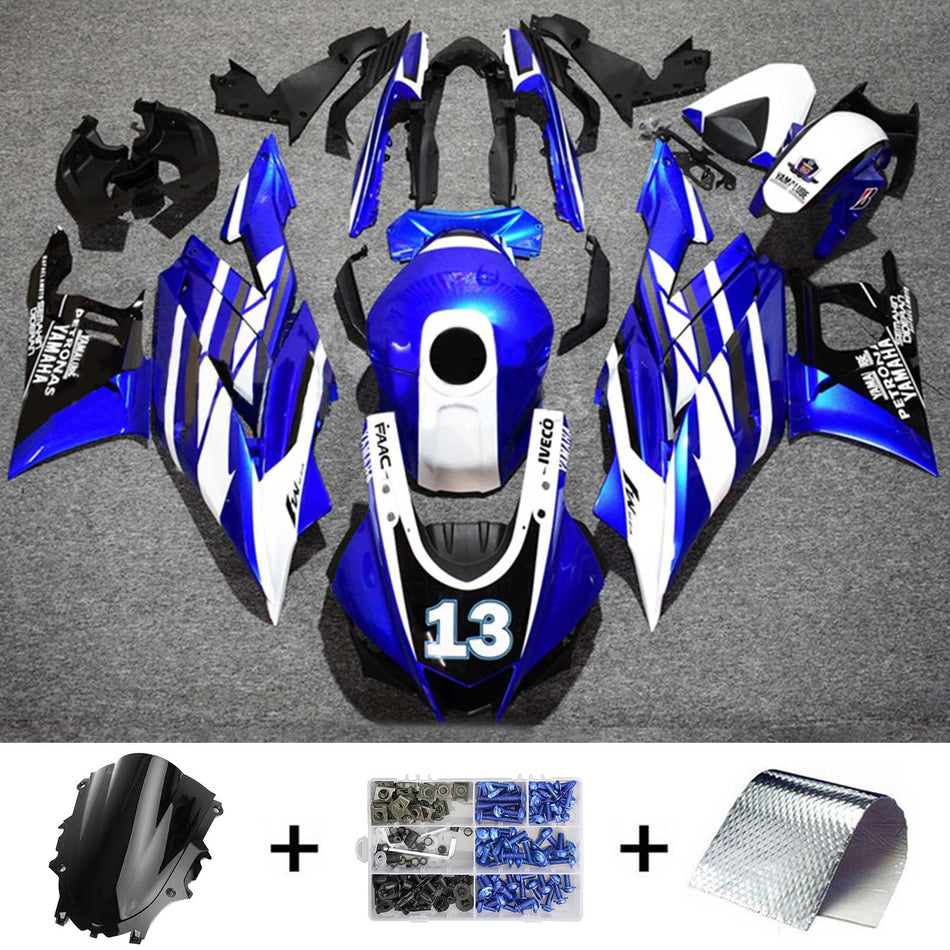 2019-2021 ヤマハ YZF-R3 R25 Amotopart インジェクションフェアリングキット ボディワーク プラスチック ABS #126