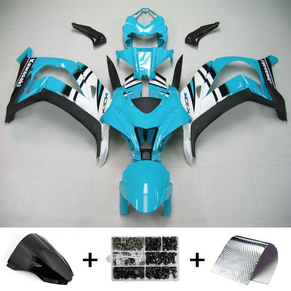 2021-2024 カワサキ ZX-10R ZX10R アモトパーツ インジェクションフェアリングキット ボディワーク ABS #101