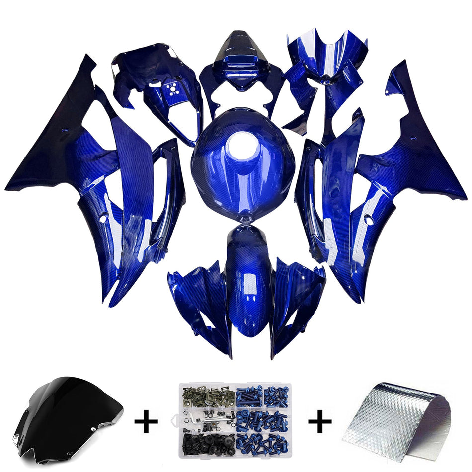 インジェクションフェアリングキット ボディワーク プラスチック ABS ヤマハ YZFR6 YZF-R6 2008-2016用