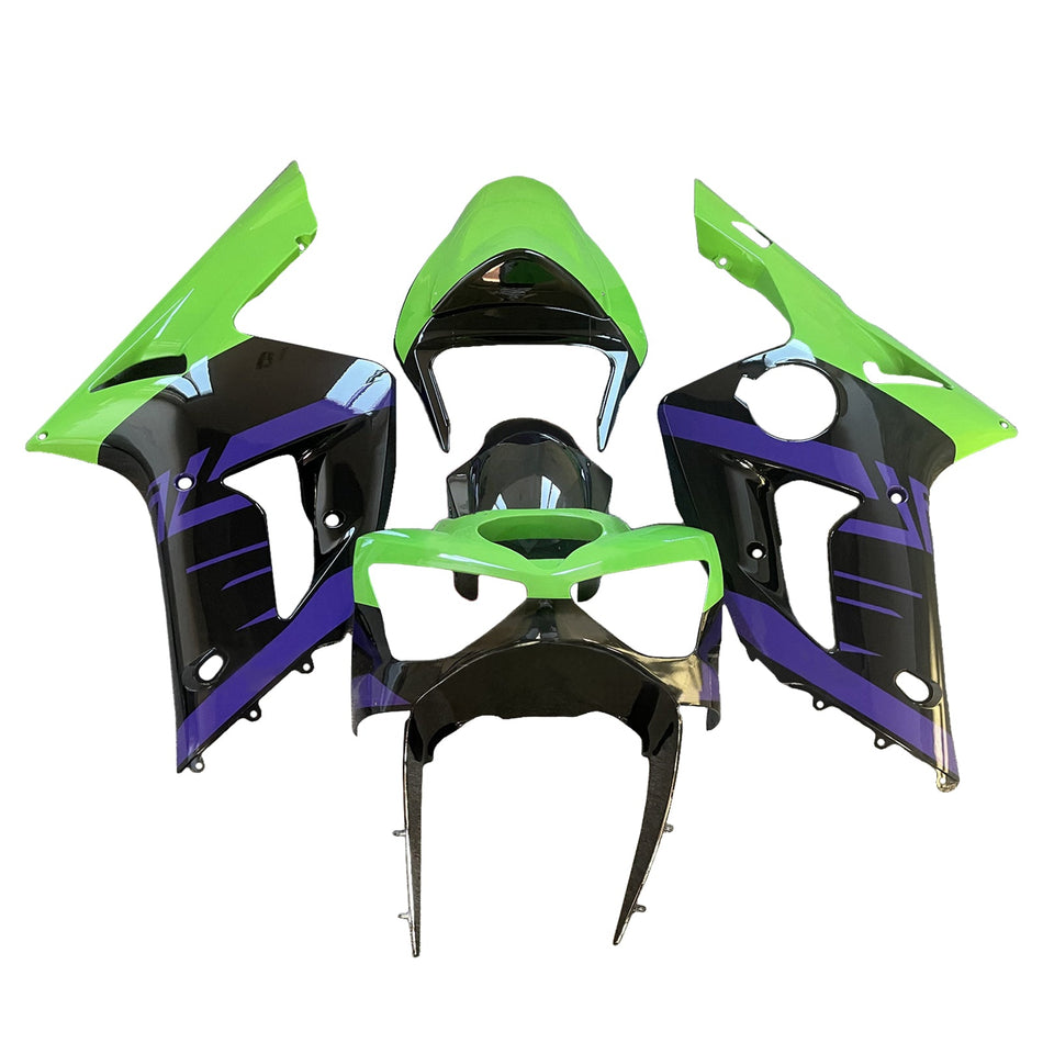 インジェクションフェアリングキット ボディワーク プラスチック ABS カワサキ ZX6R 636 2003-2004 に適合