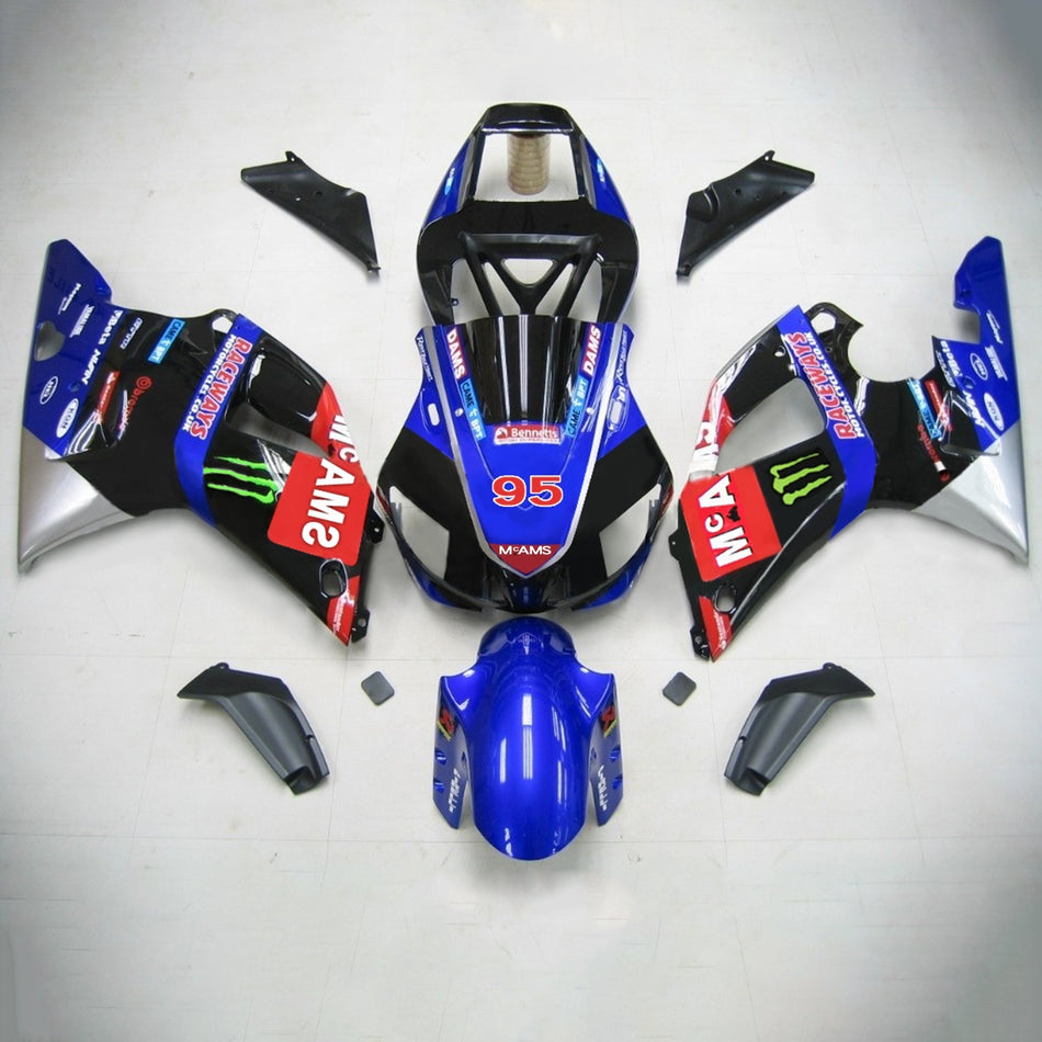 1998-1999 ヤマハ YZF 1000 R1 インジェクションフェアリングキット ボディワーク プラスチック ABS #110