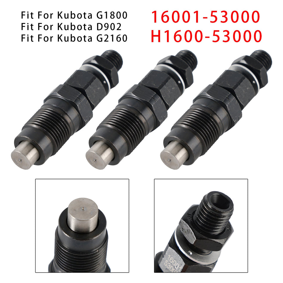 クボタ D722 D782 BX2230D エンジン 16001-53000 H1600-53000 用燃料インジェクター 3個