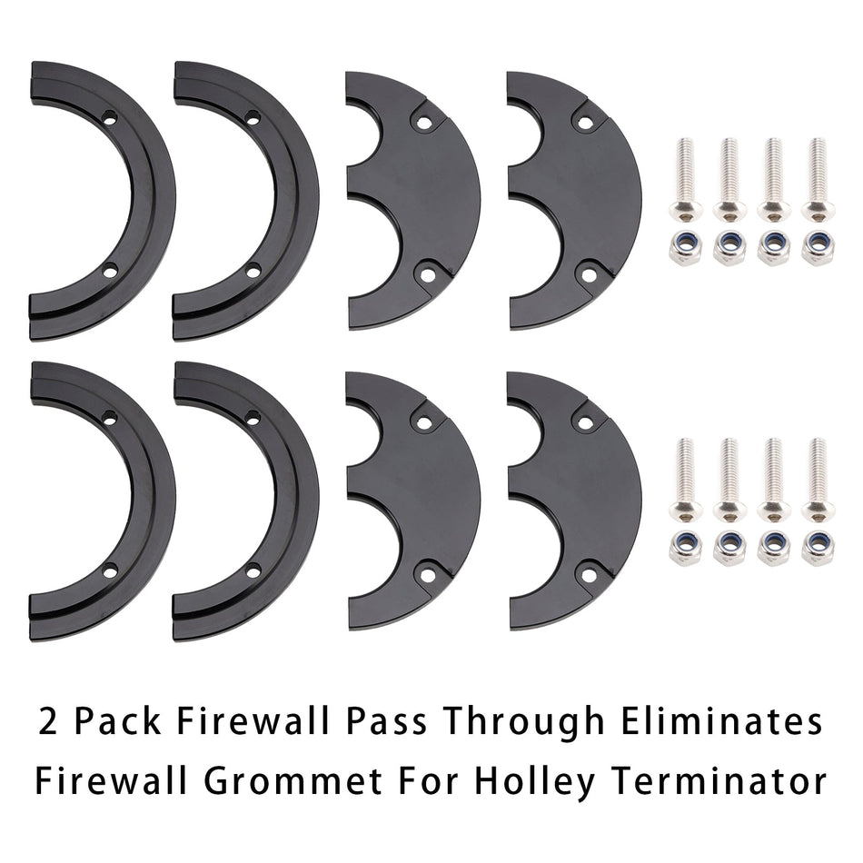 2パックのファイアウォールパススルーにより、Holley Terminatorのファイアウォールグロメットが不要になります