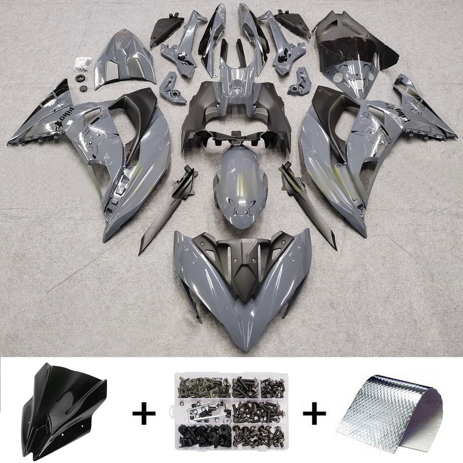 インジェクションフェアリングキット ボディワーク プラスチック ABS カワサキ ER-6F Ninja650R 2017-2019 に適合