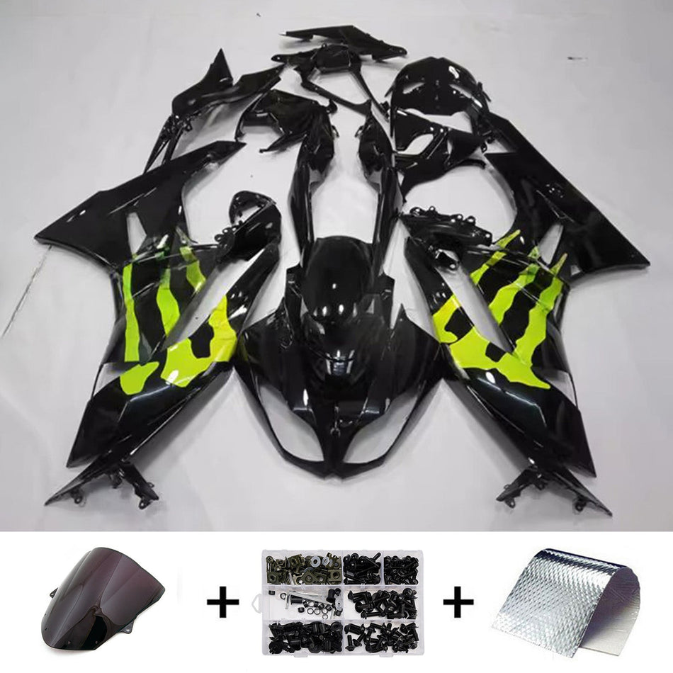 インジェクションフェアリングキット ボディワーク プラスチック ABS カワサキ ZX6R 636 2009-2012 に適合