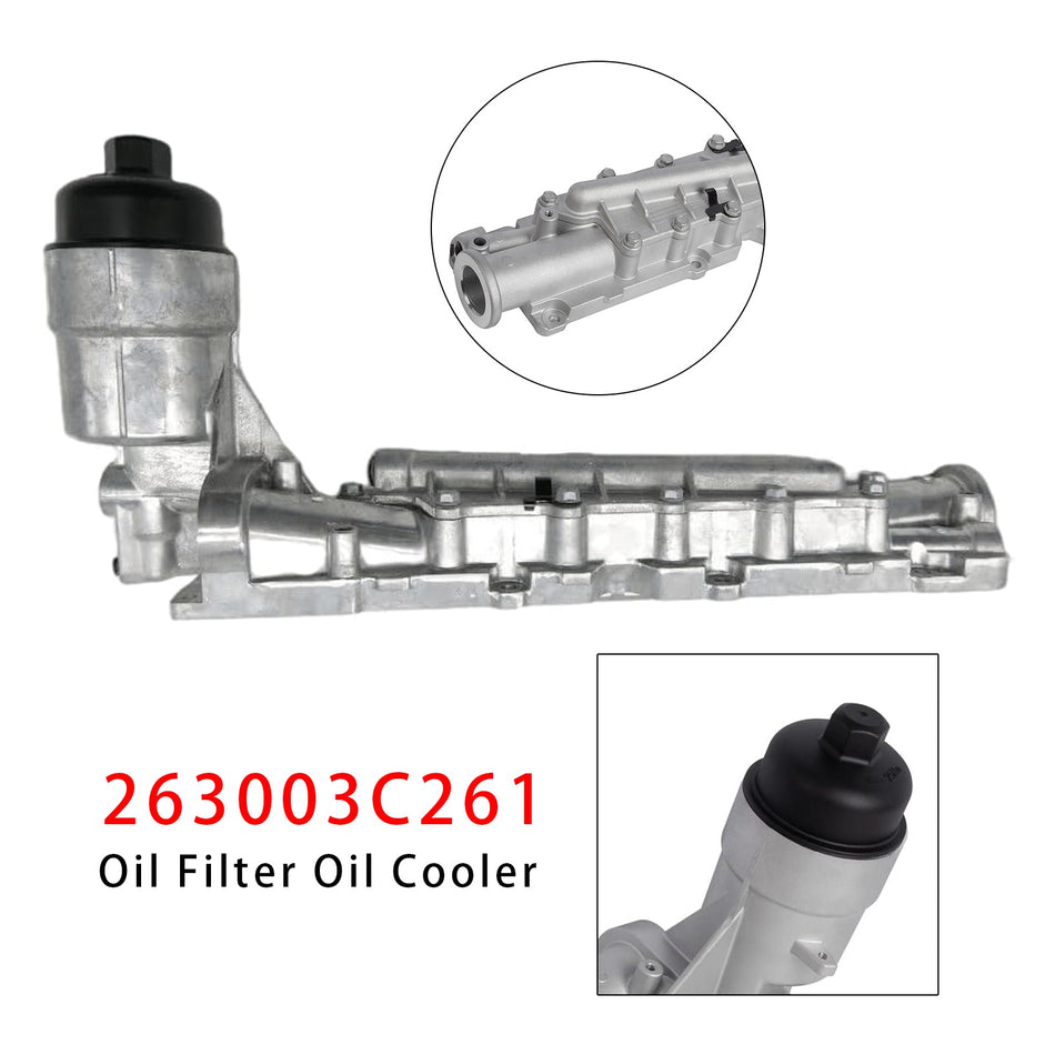 2007-2013年式 ヒュンダイ ベラクルーズ用 オイルフィルター/オイルクーラーアセンブリ 263003C261