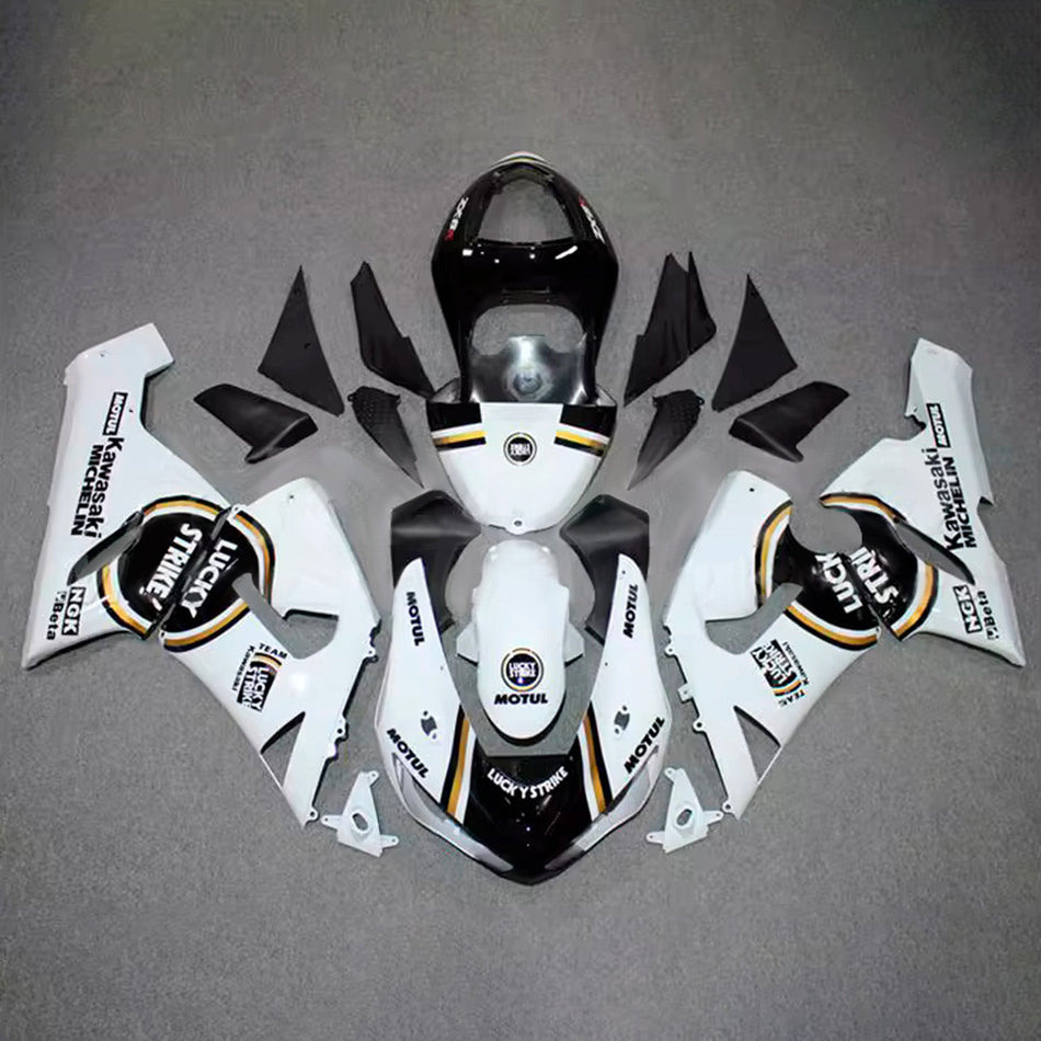 インジェクションフェアリングキット ボディワーク プラスチック ABS カワサキ ZX6R 636 2005-2006 に適合