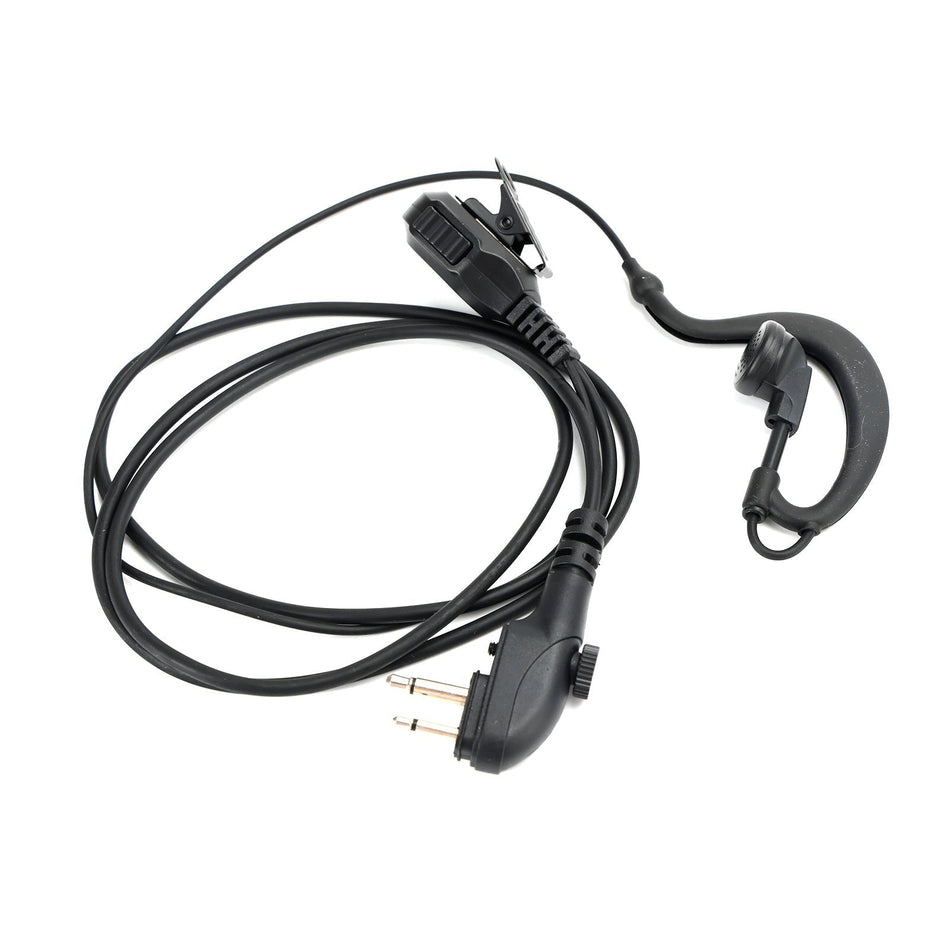 ヘッドセット 楕円形 PTT 一体型トランシーバー HTY TC-600 TC-610 TC-620 TC-618 TC-700 用