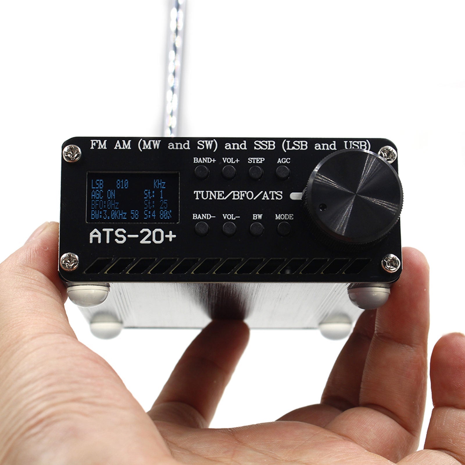 新しい ATS-20+ Si4732 全バンド DSP ラジオ受信機 FM LW MW SW 2.4