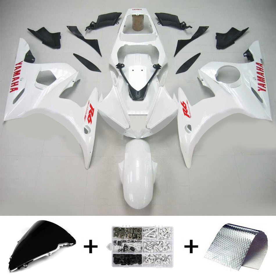 2003-2004 ヤマハ YZF 600 R6 2006-2009 R6S Amotopart インジェクションフェアリングキット ボディワーク プラスチック ABS #114