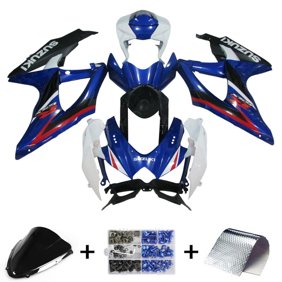 2008-2010 スズキ GSXR 600/750 K8 インジェクションフェアリングキット ボディワーク プラスチック ABS