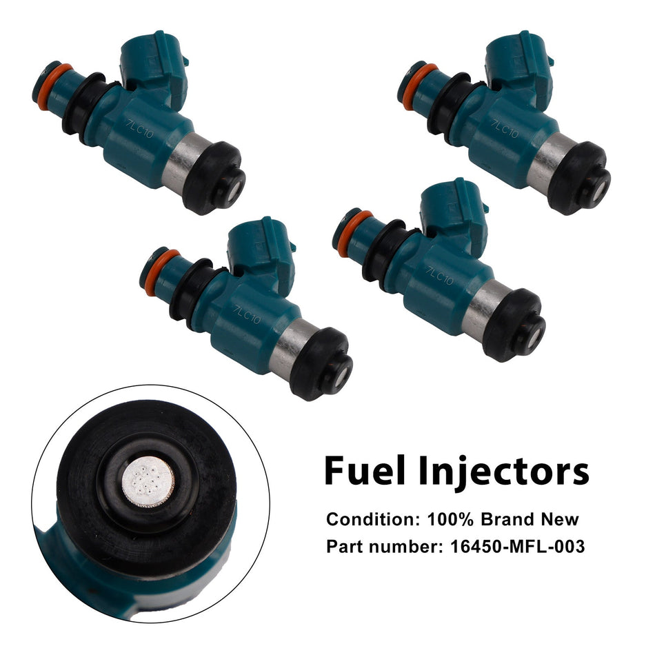 燃料インジェクター ホンダ CBR1000RR 08-23 VFR1200F 2010-2017 16450-MFL-003 4個