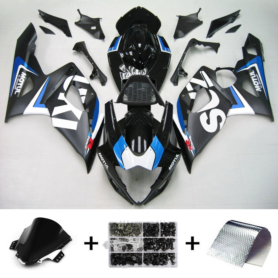 2005-2006 スズキ GSXR1000 K5 Amotopart インジェクションフェアリングキット ボディワーク プラスチック ABS #161