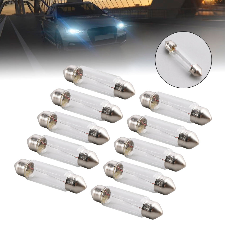 10個入り 車用ライト 管状ランプ電球 C5W SV8.5 41MM 6424 24V 5W OSRAM用